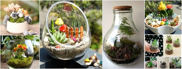 7 Hermosos Terrarios Fáciles De Hacer En Casa Haz Manualidades Como Hacer Terrarios Puente De Jardín Arena De Colores