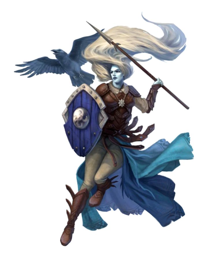 Female Sylph Cleric of Gozreh - Pathfinder PFRPG DND D&D 3.5 5E 5th ed ...