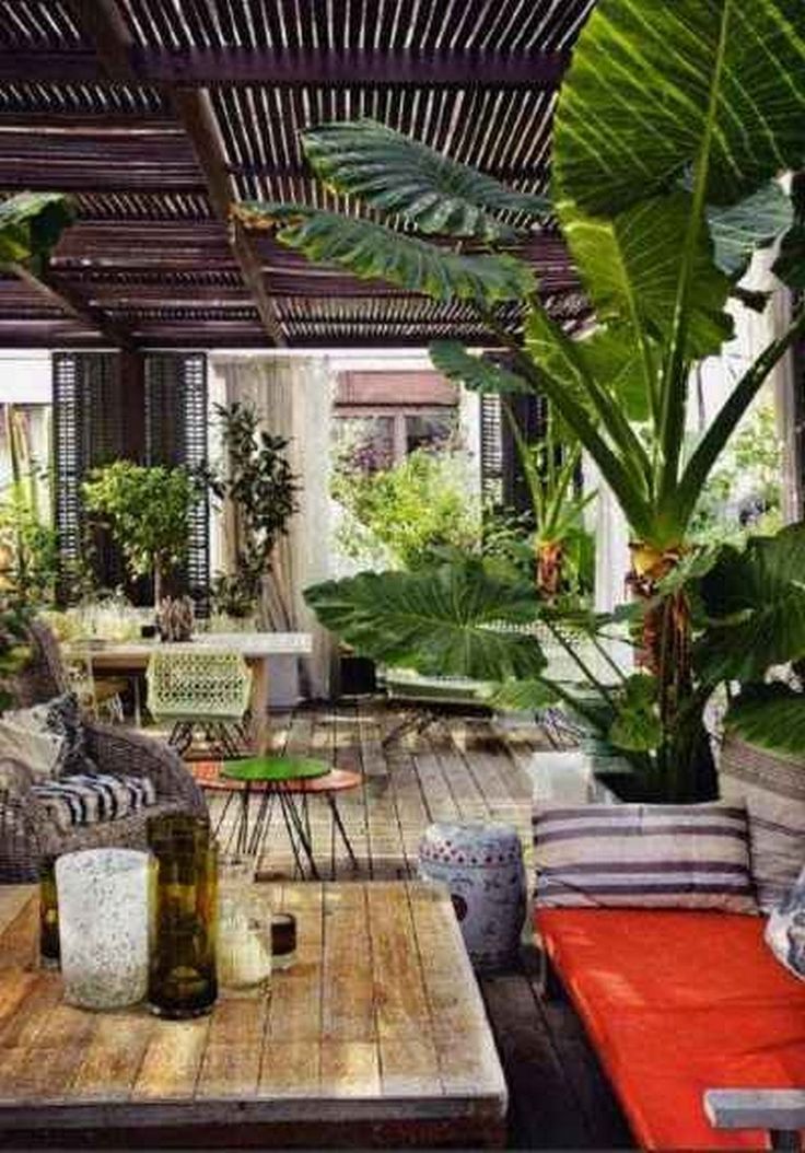60 Beautiful Boho Chic Patio Decor Ideas Page 35 Of 64 Tropical Porch Living Room Beautiful Boho Chic Patio Decor Ideas, Tropical Outdoor Decorating Ideas