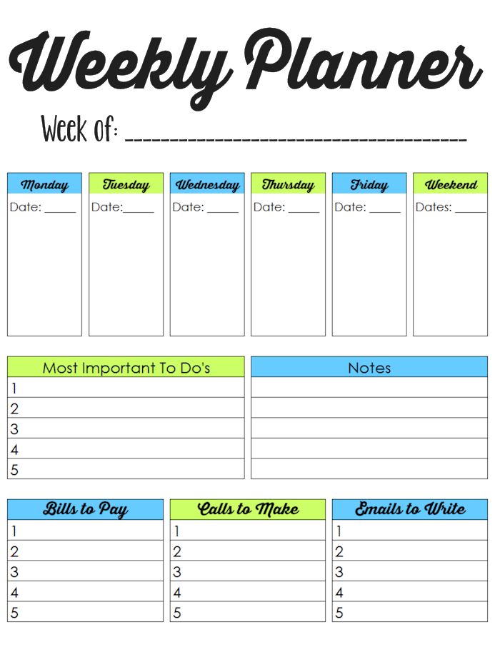 Adhd planner organizer