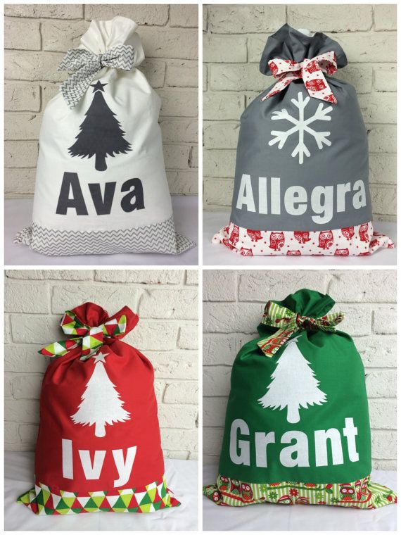 Christmas Cotton Sacks Stockings Vintage Design Large Custom Chrismtas Sack Christmas Cotton Sacks Stockings Vintage Design Large Custom Chrismtas Sack