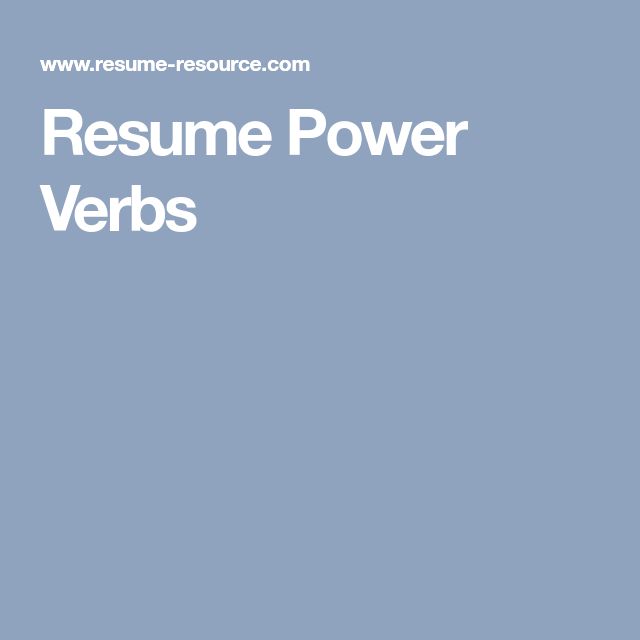 Mer enn 25 bra ideer om Resume verbs på Pinterest Resymé - resume power verbs Mer enn 25 bra ideer om Resume verbs på Pinterest Resymé - resume power verbs
