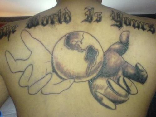 the world is yours tat almost done tattoo picture at the world is yours tat almost done tattoo picture at