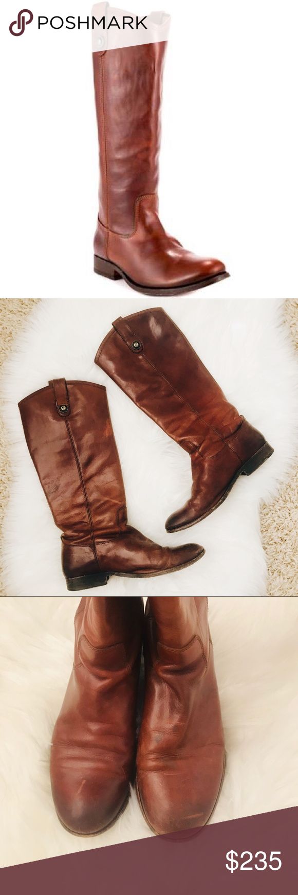 Frye | Melissa Button Boot frye. brown riding boots with small heel. melissa but...