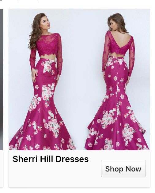53 best petty a o images on pinterest ha ha funny memes and two piece floral print prom gown by sherri hill
