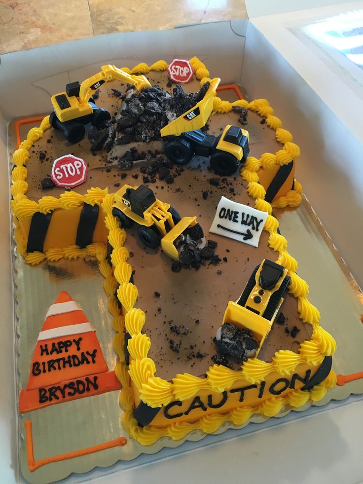 Boys Construction Cake