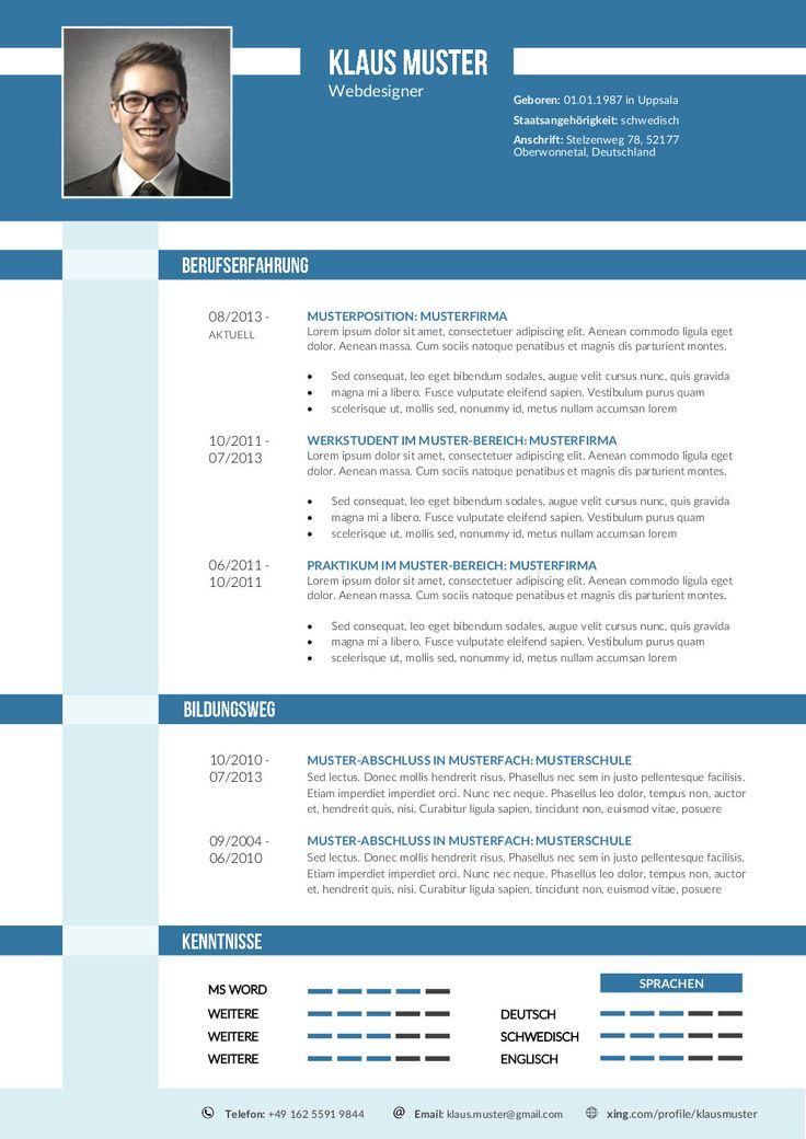lebenslauf muster vorlage resume d lebenslauf design e in resumes