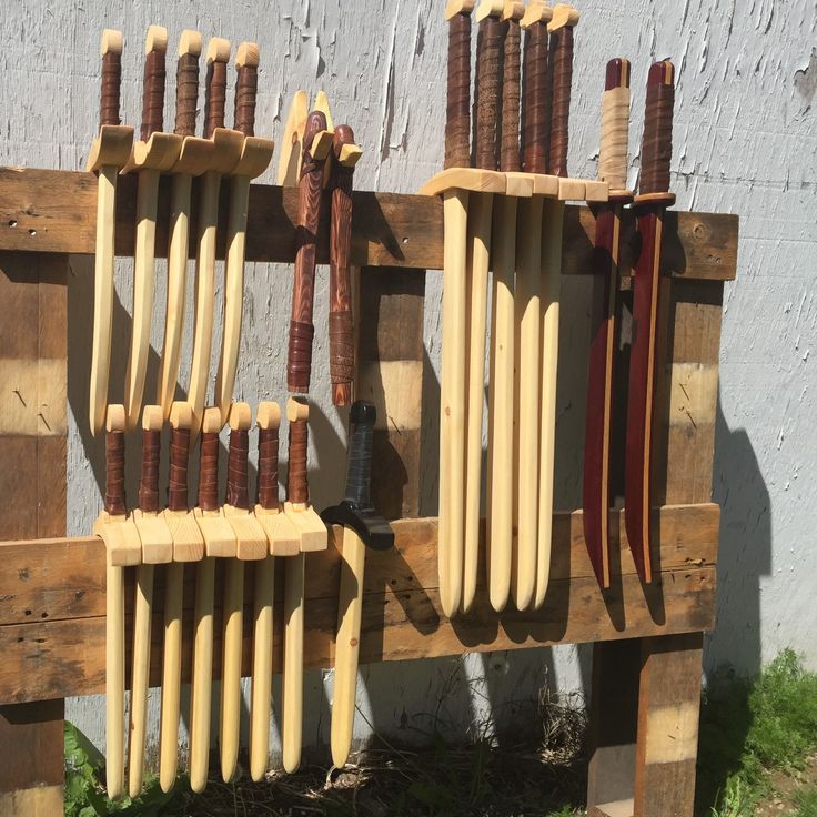 Pin on weapon storage dislpay. How To Make A Sword Holder