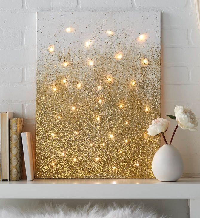 diy string light backlit