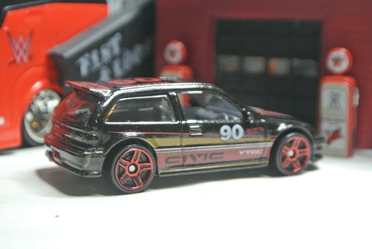 Hot Wheels '90 Honda Civic EF Loose - 1:64 - Black | eBay in 2021