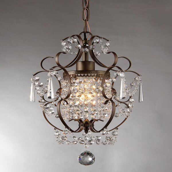 Pin On Light Bulb Pin On Light Bulb, Amorette 1 Light Chrome Mini Chandelier With Crystals