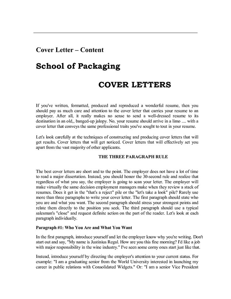 cover letter address when