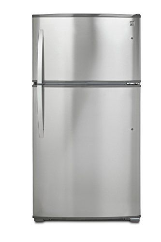 Kenmore 71215 21 Cu Ft Top Freezer Refrigerator With Liances Top Freezer Refrigerator With Ice Maker And Led Lighting In Stainless Steel Active Finish Includes Delivery 21 Cubic Foot Capacity