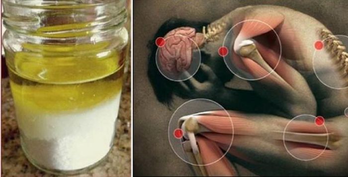 L'huile d'olive et le sel guérissent chaque douleur. Voici L'huile d'olive et le sel guérissent chaque douleur. Voici