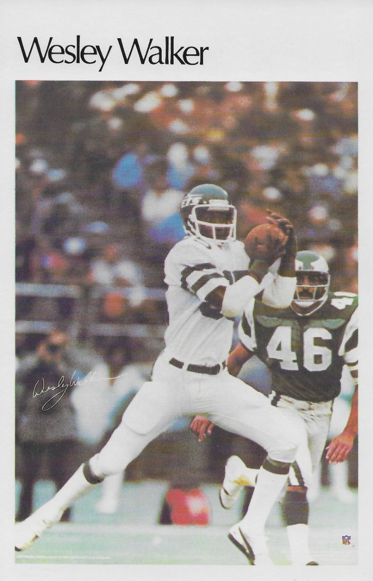 1981 wesley walker mini poster 25 new york jets football cards 1981 wesley walker mini poster 25 new york jets football cards