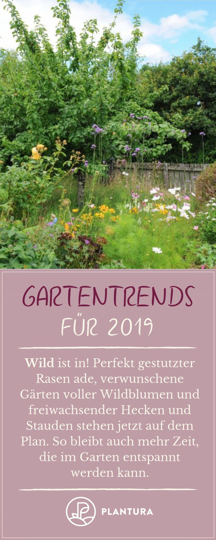 Gartentrends 2019 - Naturnahe Gärten: Penible geschnittener Rasen muss nicht me...