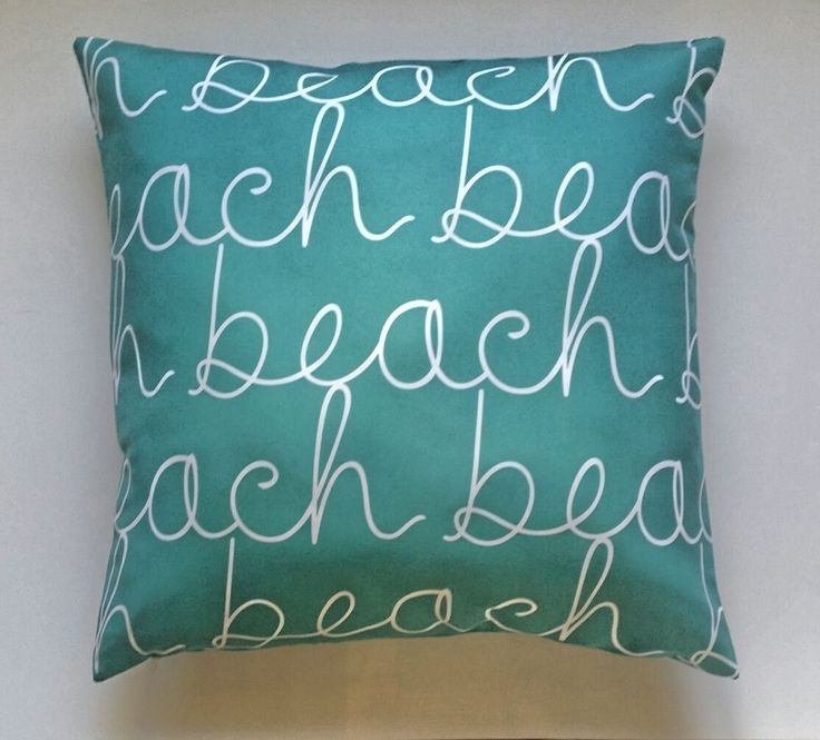 Miami Beach Throw Pillow Cover Miami Beach Throw Pillow Cover