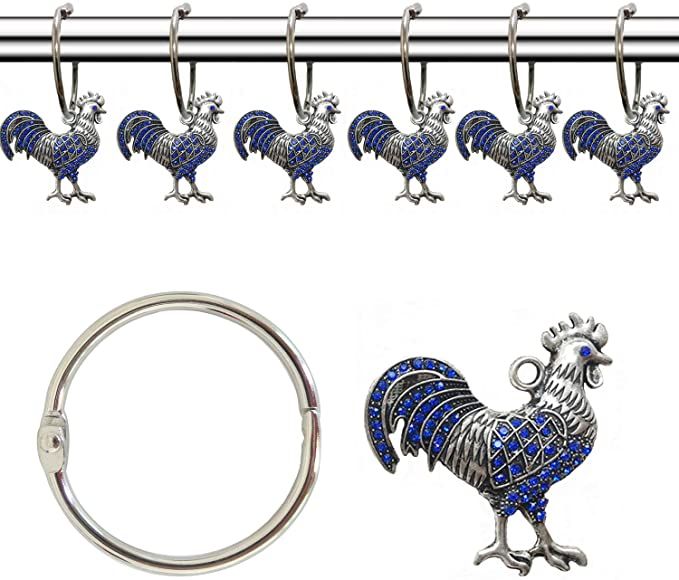 Molika Rustic Shower Curtain Hooks Rings