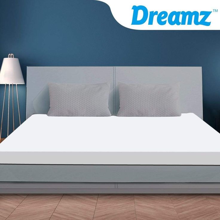 Memory Foam Bed Mattress Topper Polyester Underlay Cover 7cm King Beds Memory Foam Bed Mattress Topper, King Bed Memory Foam Mattress Topper