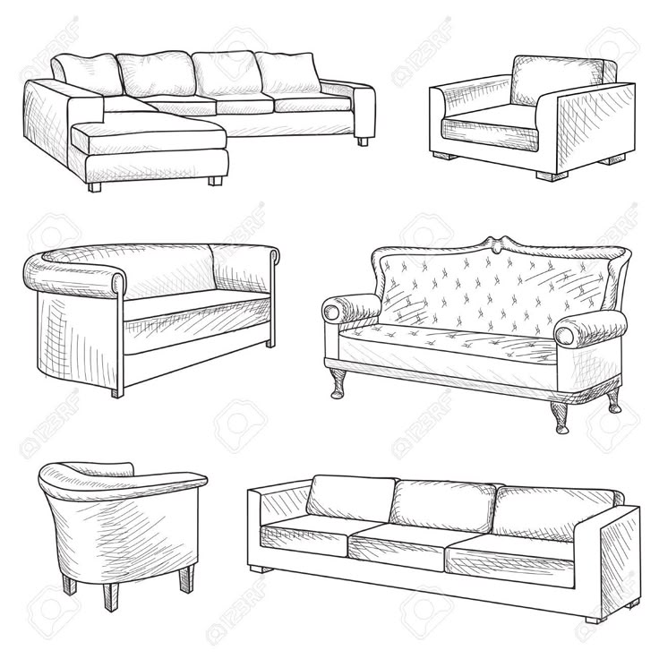 Couch Drawing 242 best furniture drawings images on pinterest | sketches, sketch Couch Drawing 242 best furniture drawings images on pinterest | sketches, sketch