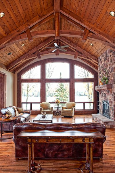 Greatrooms - Wisconsin Log Homes