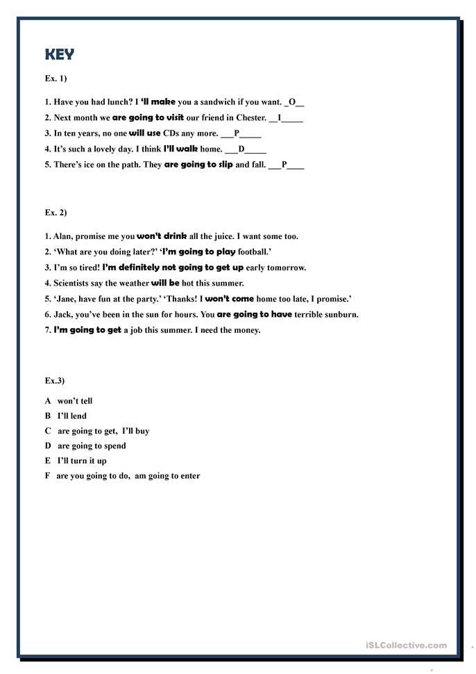 Will Vs Be Going To English Esl Worksheets Learn English Words English Words Teaching Jobs