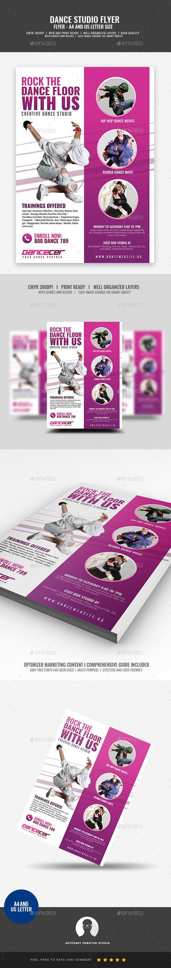 417 best flyer templates images on pinterest dance studio flyer