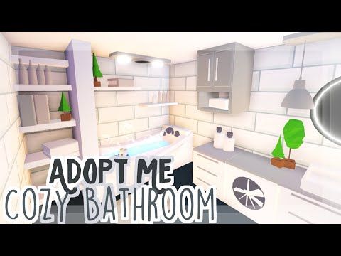 Cozy Neutral Bathroom ~ Adopt Me Speedbuild - YouTube in 2020 | My home
