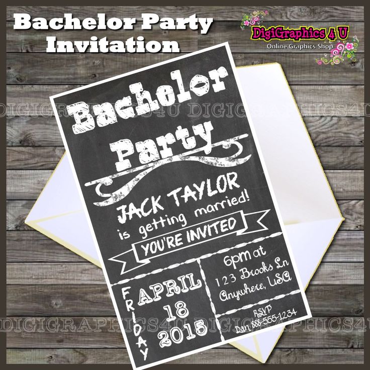 bachelor party invites