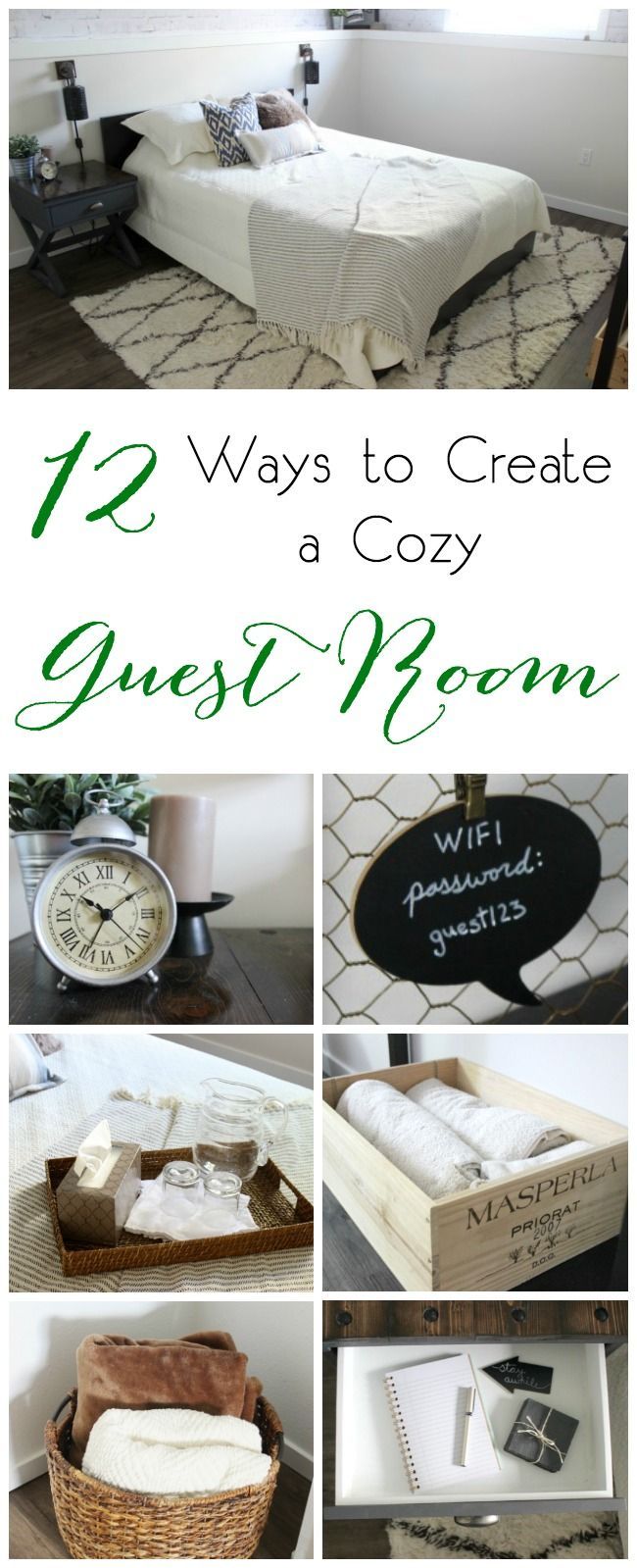 12 Ways to Create a Cozy Guest Room 12 great tips for taking your guest space to...