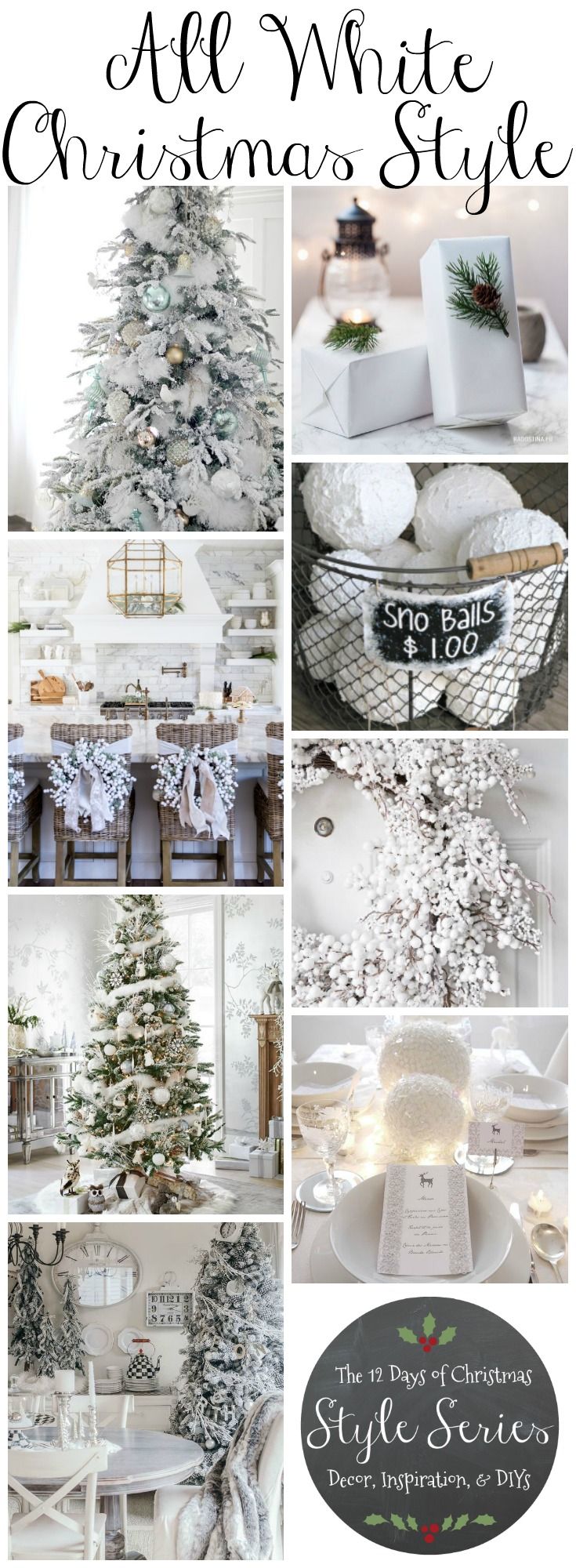 Gorgeous All White Christmas Decor Style Winter Wonderland Inspiration And Diys Gorgeous All White Christmas Decor Style Winter Wonderland Inspiration And Diys