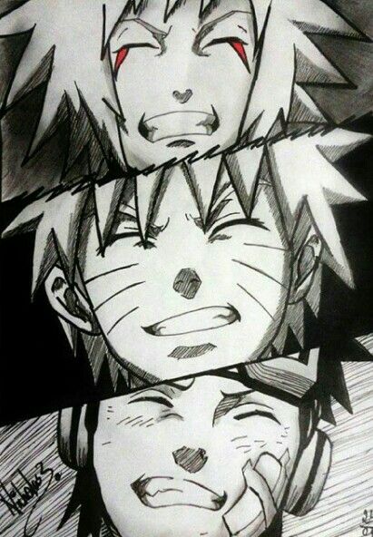 Jiraiya, Naruto y Obito | Arte de anime, Dibujos, Naruto and jiraiya