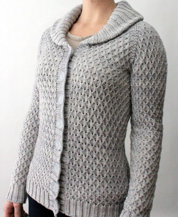 Knitting Pattern Beacon Hill Cardigan - #ad Shawl collr sweater is knit in wo...