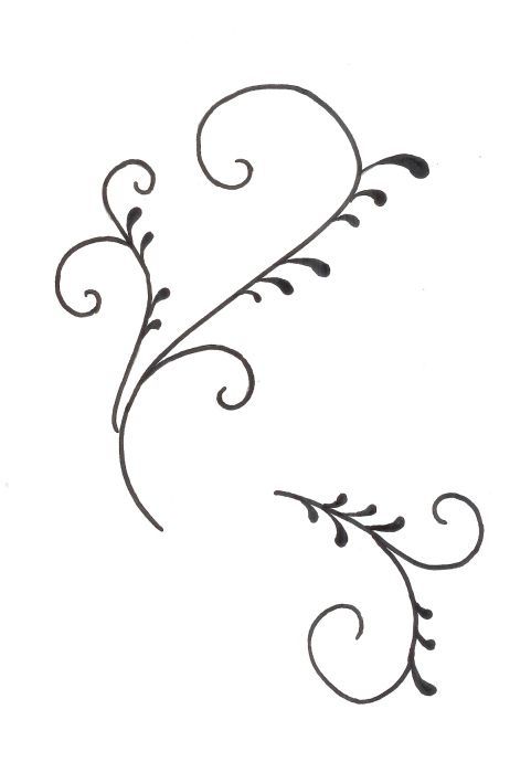 scroll template for cake decorating printable pinterest