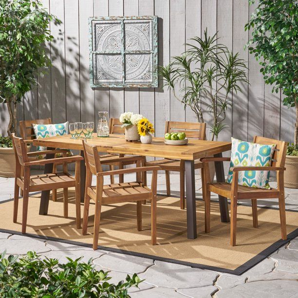 Pin On Julija Patio - Wooden Outdoor Patio Dining Set Pin On Julija Patio - Wooden Outdoor Patio Dining Set