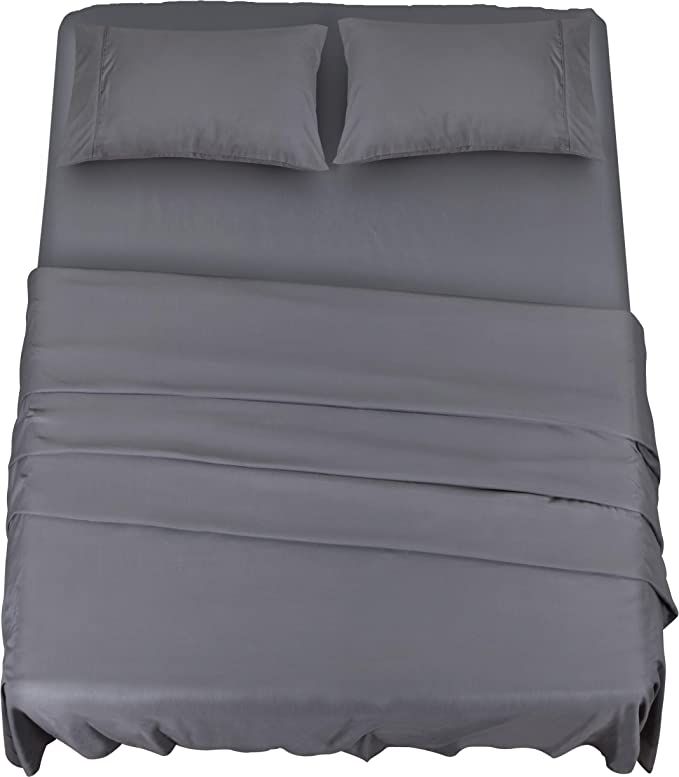 : Utopia Bedding Bed Sheet Set 4 Piece Queen Utopia Bedding Juego Sábanas de Cama Microfibra Cepillada