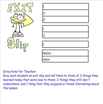 76 best Exit Ticketsthe new - Exit Ticket Template 76 best Exit Ticketsthe new - Exit Ticket Template