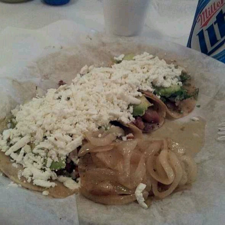 An order of Tacos de bistec, Matamoros style got to have it every time