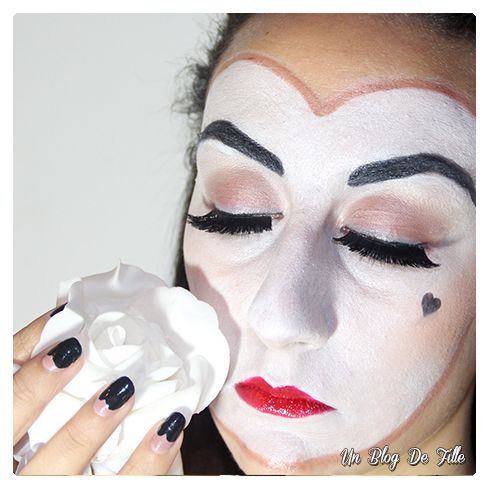 Maquillage artistique de Saint Valentin