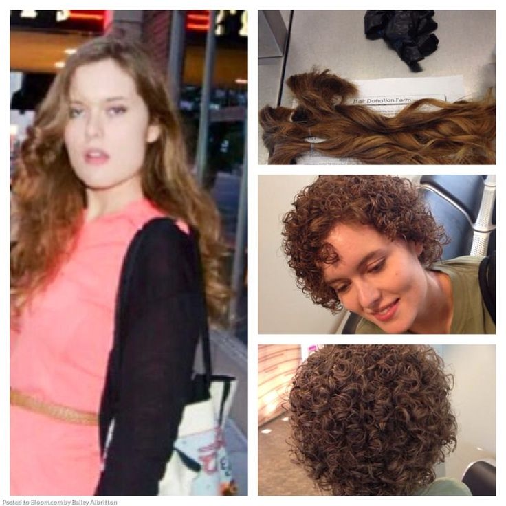 Before and after poodle tight perm, aka, white woman afro Permed