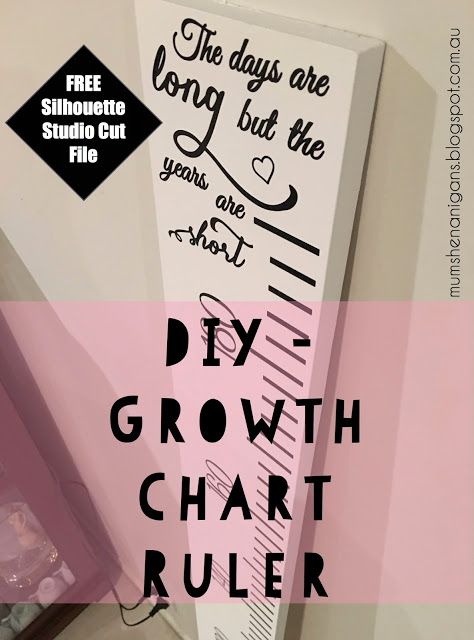 pin on silhouette cameo ideas free growth chart ruler cut file