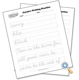 handwriting paper to print