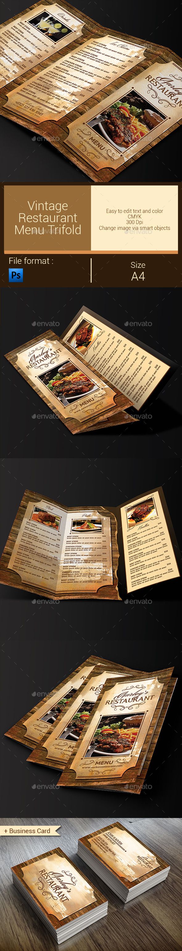 trifold business card template