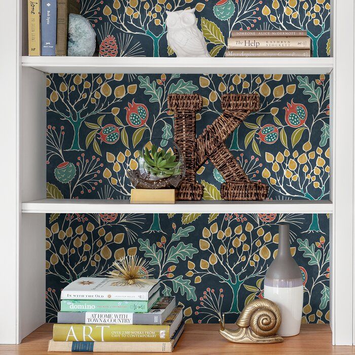 Arrowhead Deep Blue Peel And Stick Wallpaper Blue Bathroom Wallpaper Trends Peel And Stick Wallpaper Nuwallpaper