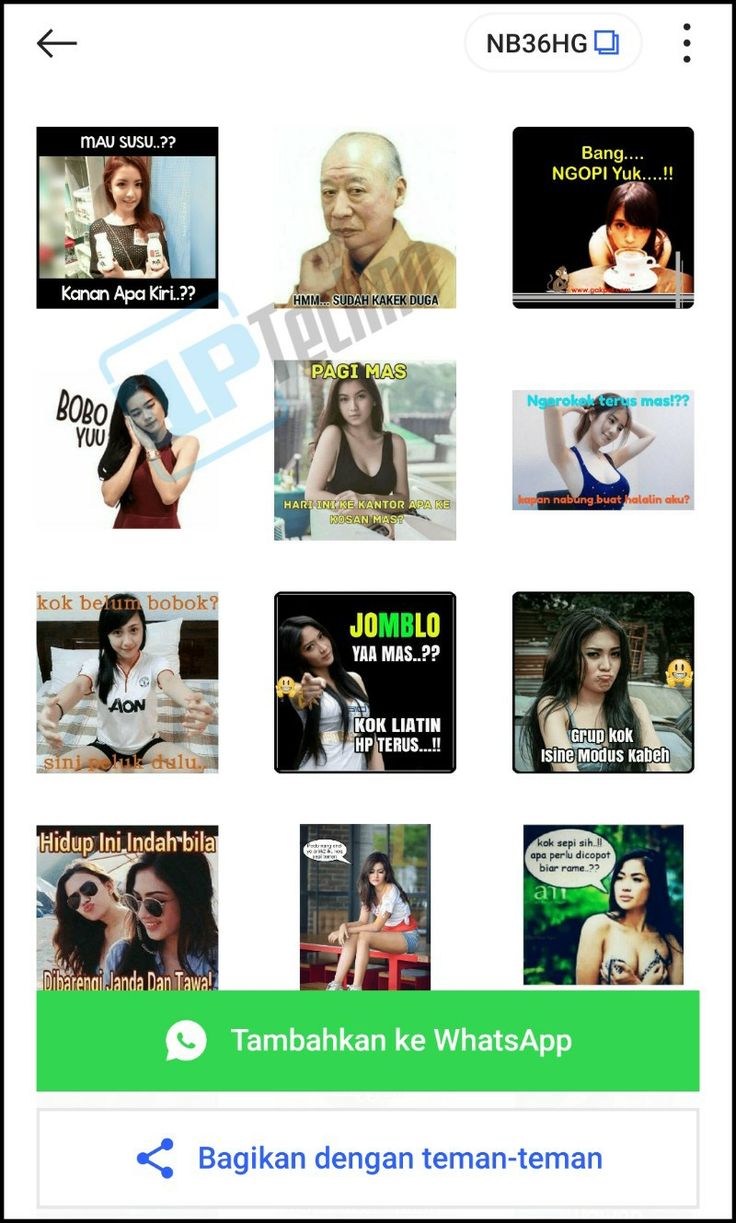 Stiker Whatsapp Ngeres Bercandaan Dewasa 18 plus | Stiker, Humor lucu