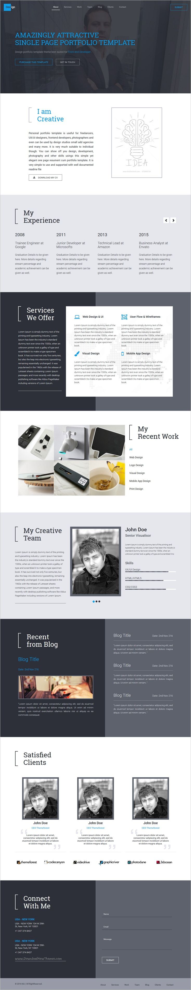 one page brochure
