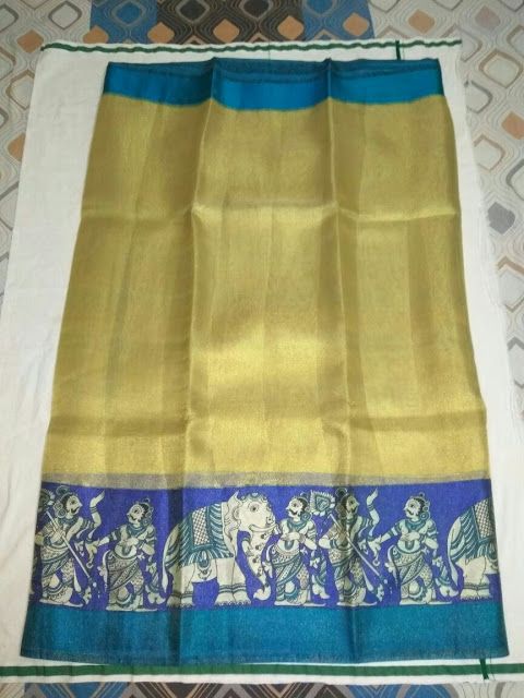Tissue Sarees With Printed Design 5 Tissue Sarees With Printed Design 5