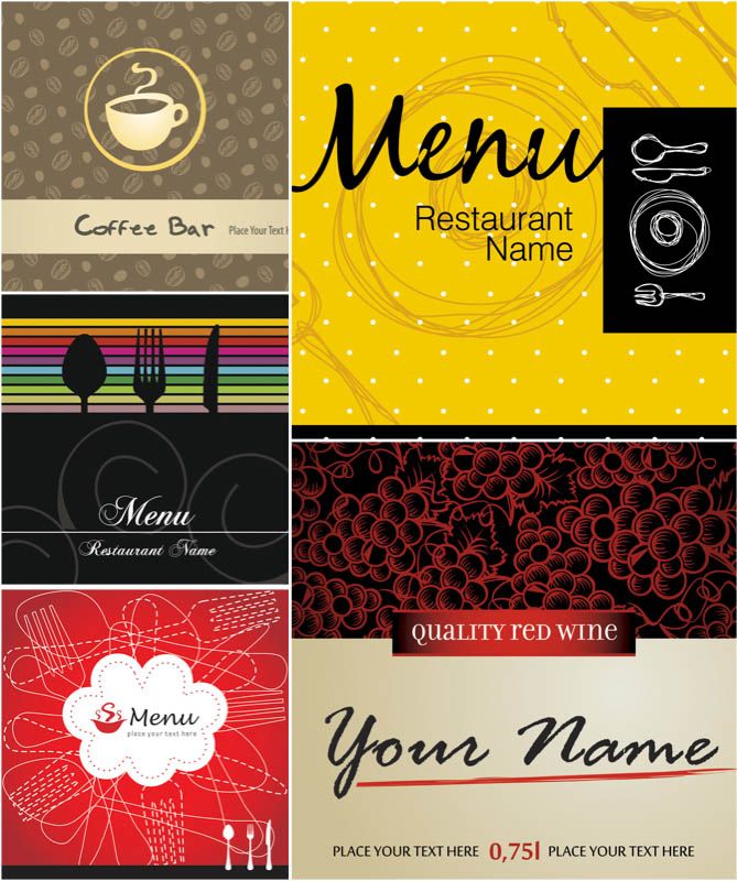 room service menu template