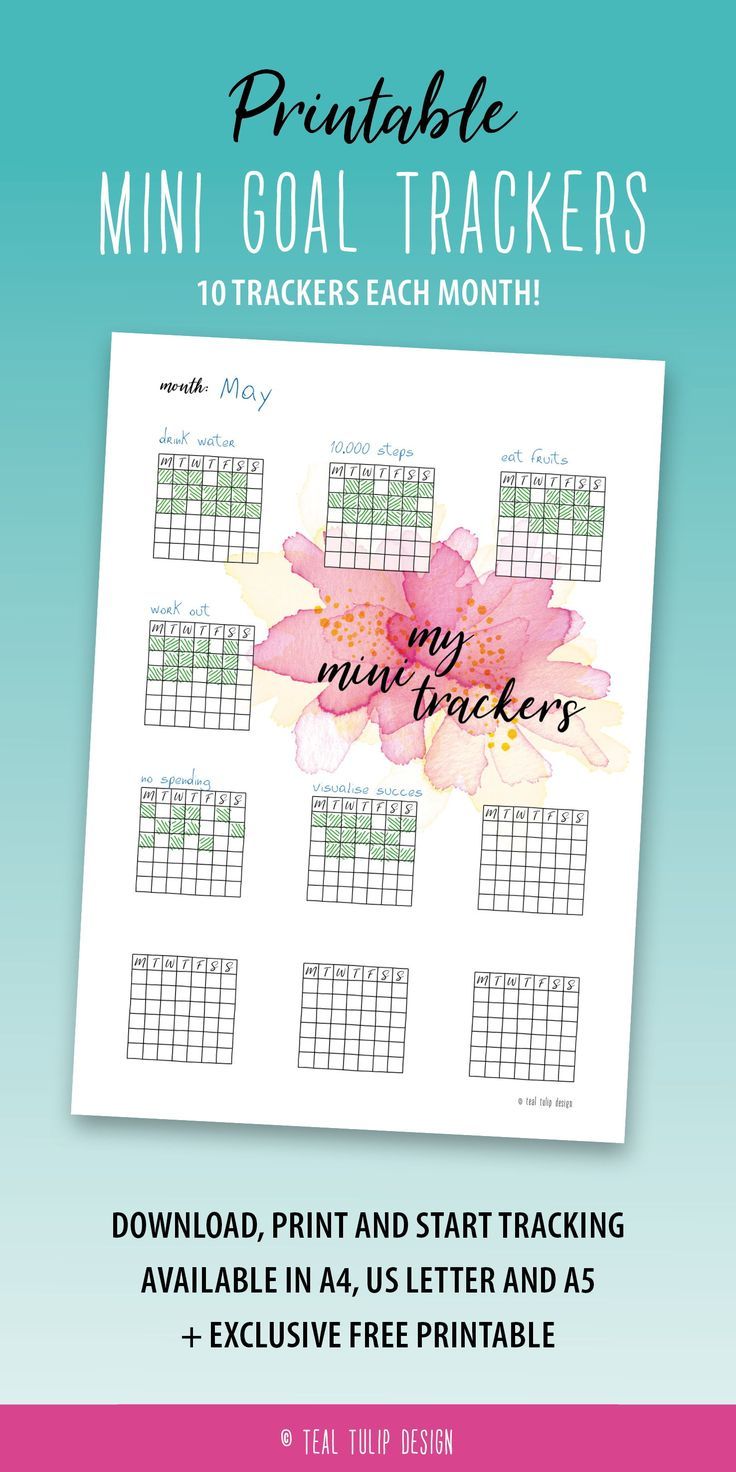 want to reach your goals use a tracker keep track of all your tulip tracker