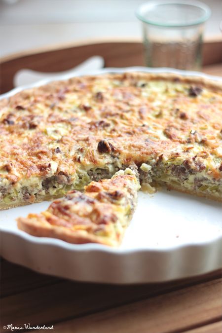 Follow my blog with Bloglovin {scroll down for the English recipe} Quiche gab es...